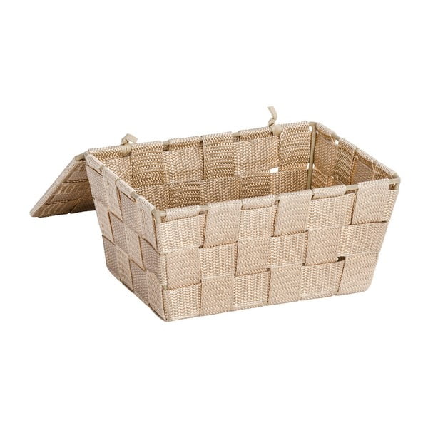 Cestino beige con coperchio , 14 x 19 cm Adria - Wenko-image-1