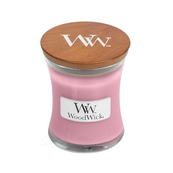 Candela profumata alla rosa, durata di combustione 20 ore - WoodWick-image-1