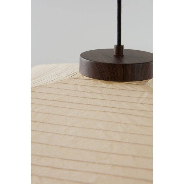 Lampadario beige in carta ø 70 cm Signe – Jotex-image-3