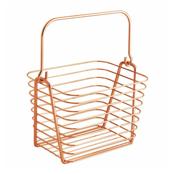 Cesto sospeso in metallo arancione , 21,5 x 19 cm Classico - iDesign