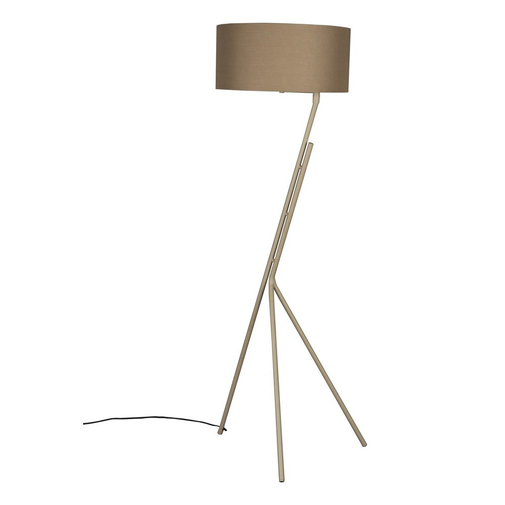 Lampada da terra marrone chiaro con paralume in tessuto (altezza totale 150 cm) Murphy – Dutchbone | Lampade da terra