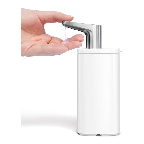 Dispenser di sapone in acciaio bianco 295 ml Pulse - simplehuman-image-3