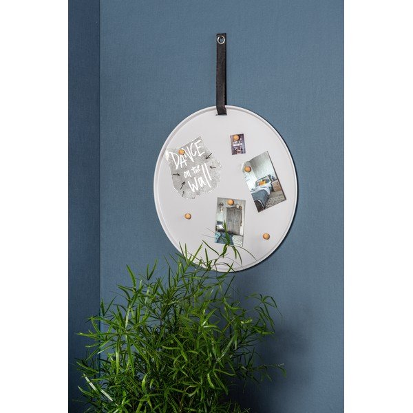 Bacheca magnetica grigia Perky, ø 50 cm - PT LIVING-image-1