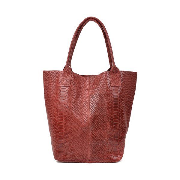Borsa shopper in pelle rossa Lola - Renata Corsi-image-1