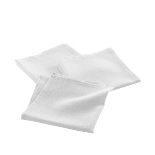 Tovaglioli in tessuto in set da 3 Silvery - douceur d'intérieur