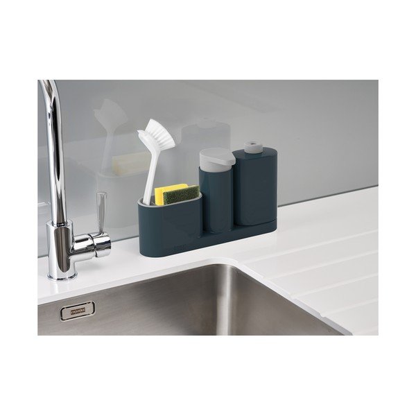 Distributore di detersivo grigio SinkBase Plus - Joseph Joseph-image-2