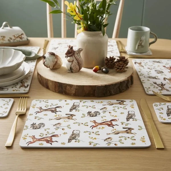 Tovagliette in set in sughero 4 pz 21x29 cm Forest Fable – Cooksmart ®-image-1