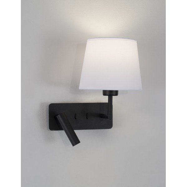 Lampada da parete bianca/nera opaca in alluminio con struttura flessibile Savona – Nova Luce-image-4