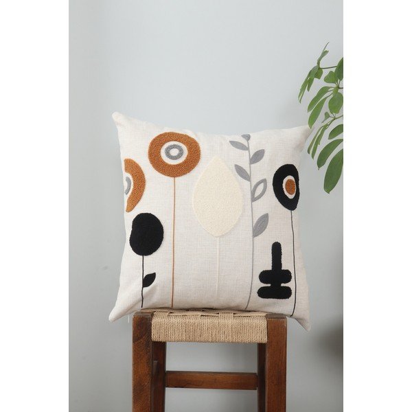 Federa decorativa in lino 43x43 cm Sunflower – Mioli Decor-image-1