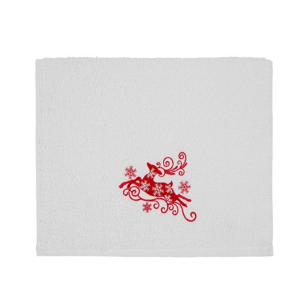 Osuška Christmas White Red, 30 x 50 cm