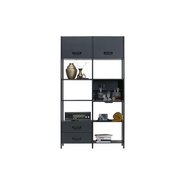 Scaffale in legno nero con 4 cassetti Legacy - BePureHome-image-4