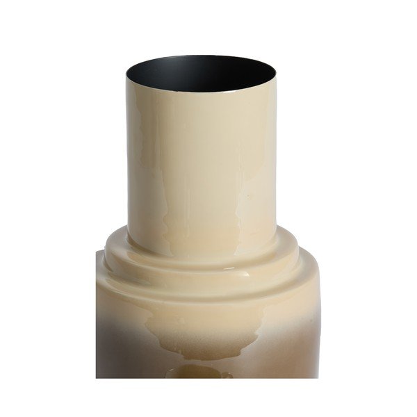 Vaso marrone/beige in vetro (altezza totale 33,5 cm) Carima – Light & Living-image-1