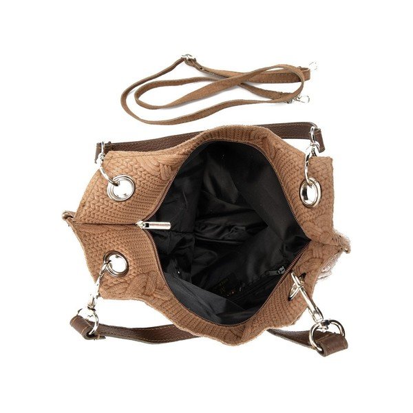 Borsa in pelle marrone Mangotti Zanya - Mangotti Bags-image-3