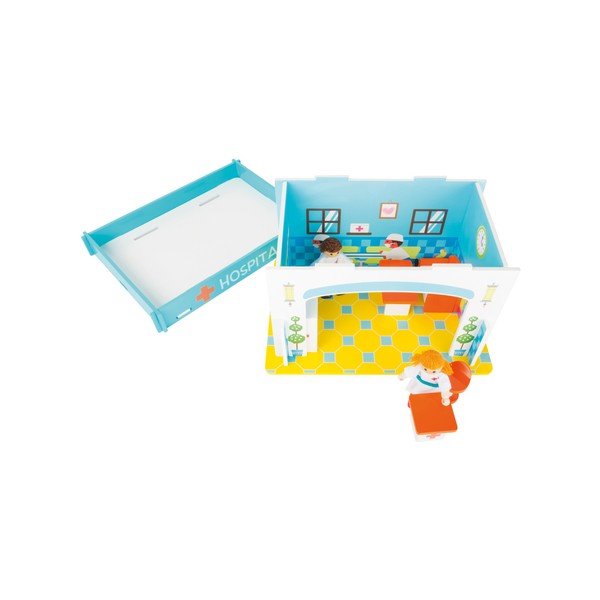 Ospedale con casetta da gioco in legno per bambini - Legler-image-3