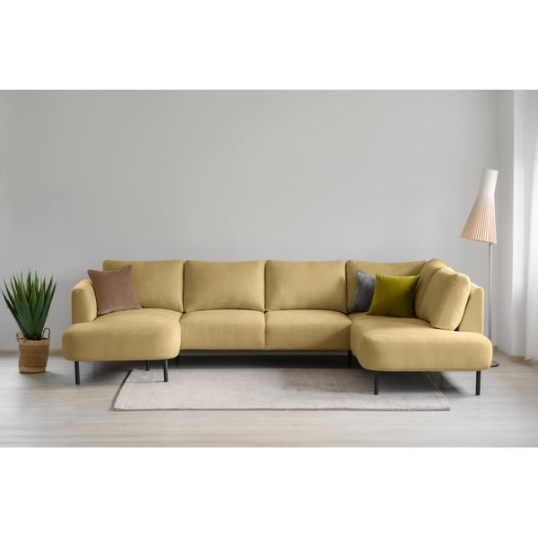 Divano angolare giallo ocra (angolo destro/"U") Hero - Scandic-image-3