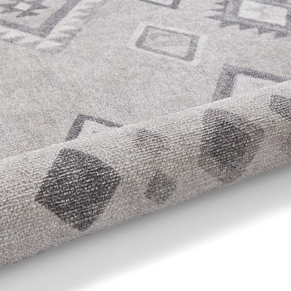 Runner in misto cotone grigio lavabile 60x170 cm Whisper - Think Rugs-image-3