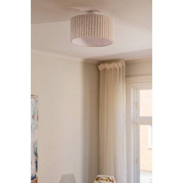 Plafoniera beige in lino ø 40 cm Alina – Jotex-image-2