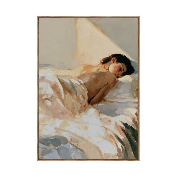Dipinto stampato con cornice inclusa/dipinto su tela 70x100 cm Dreamy Rays – Styler