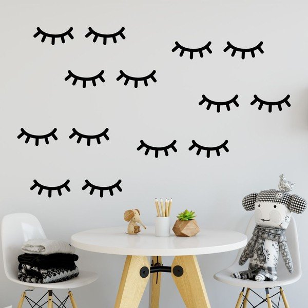 Set di adesivi murali neri Fancy - North Carolina Scandinavian Home Decors
