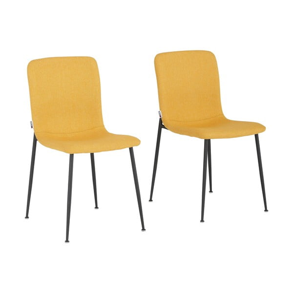 Sedie da pranzo gialle in un set di 2 Faye - Støraa-image-3