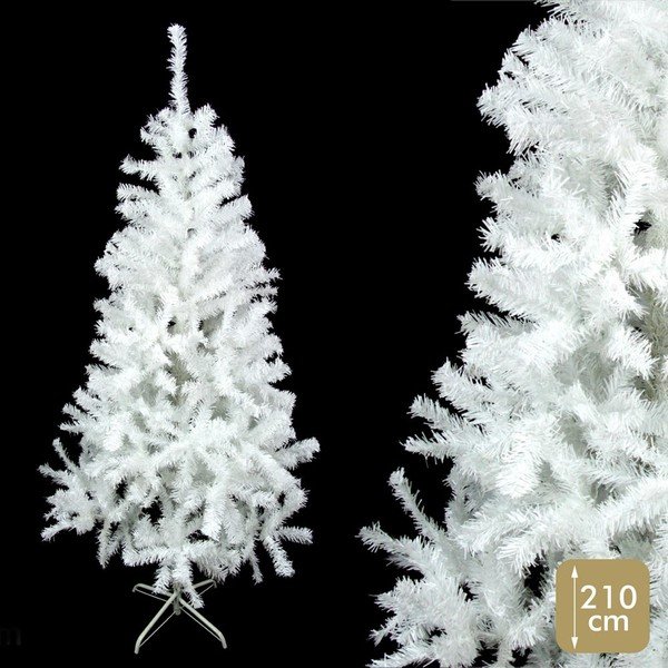 Albero di Natale bianco Unimasa, altezza 210 cm - Casa Selección-image-1