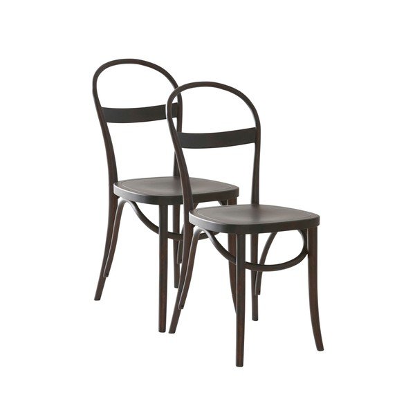 Sedie da pranzo in set colore naturale scuro in betulla massiccia 2 pz Rippats – Jotex
