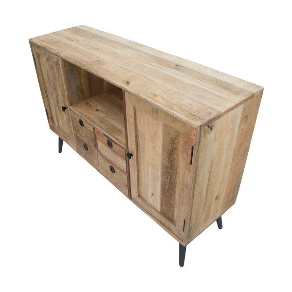 Mobile in legno di mango, larghezza 130 cm Belgrado - Mauro Ferretti-image-3
