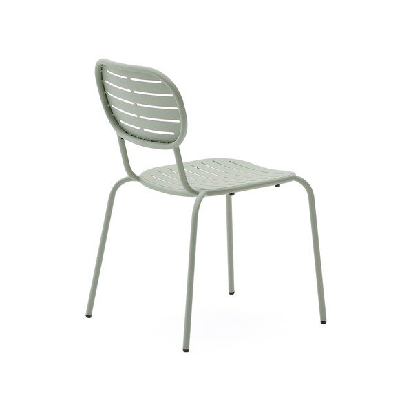 Sedia da giardino in metallo color menta Brai - Kave Home-image-4
