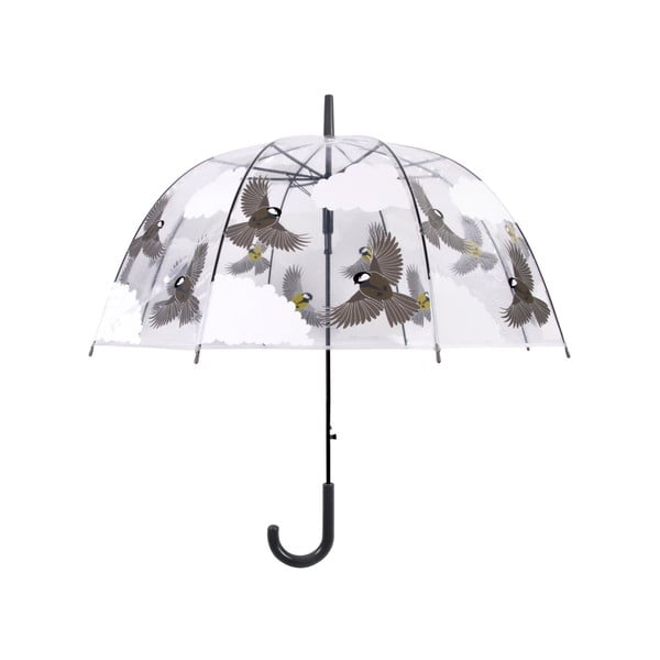 Ombrello trasparente con stampa di uccelli , ⌀ 80,8 cm - Esschert Design-image-3