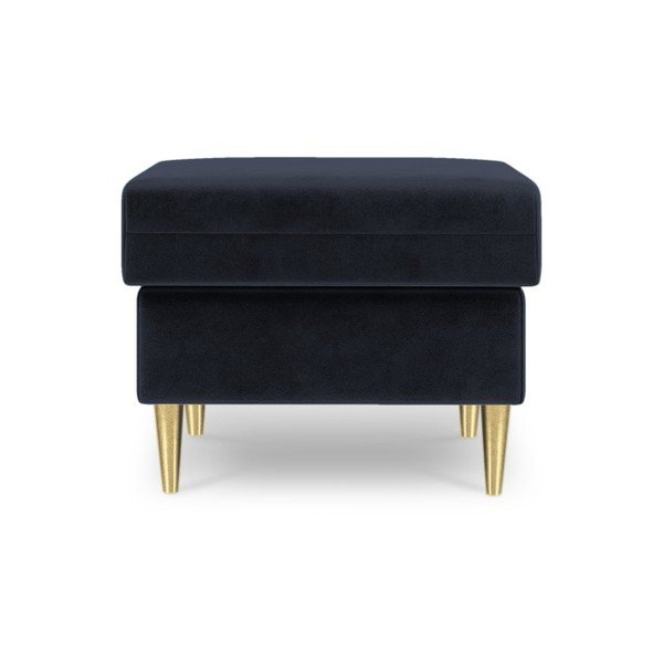 Pouf Muguet blu scuro, 60 x 45 cm - Mazzini Sofas-image-2