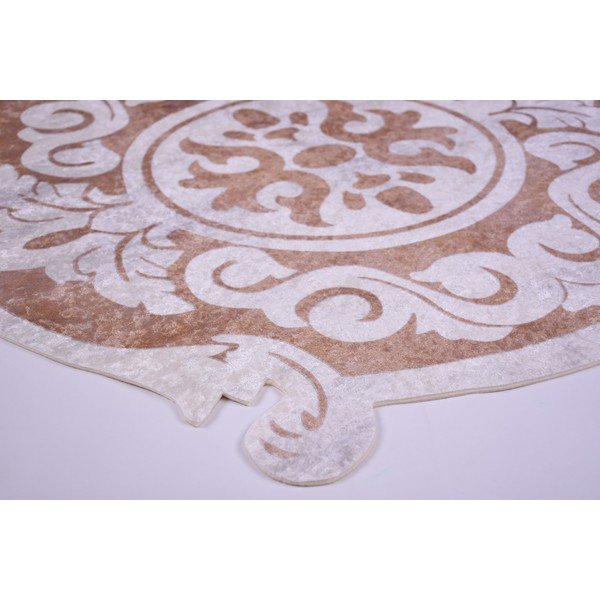 Tappeto con rosa, ⌀ 100 cm - Vitaus-image-1