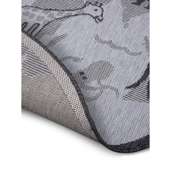Tappeto rotondo grigio ø 120 cm Animal World - Hanse Home-image-3