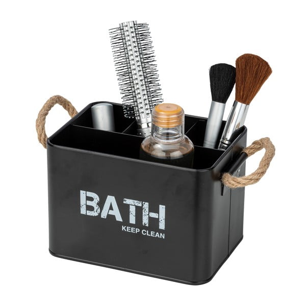 Organizzatore da bagno nero con 4 scomparti Gara - Wenko-image-2