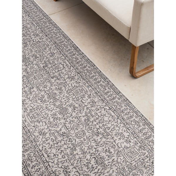 Passatoia da interno ed esterno grigia/avorio 80x250 cm Duet Kona – NORTHRUGS-image-4
