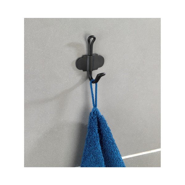 Gancio a parete autoportante nero Nostalgia - Wenko-image-1