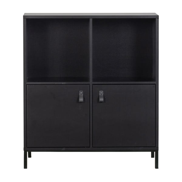 Libreria in legno di pino nero 81x93 cm Vt - vtwonen