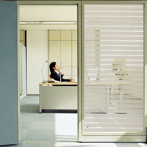 Adesivo in vetro smerigliato con pellicola protettiva Lines, lunghezza 2 m - Ambiance-image-4