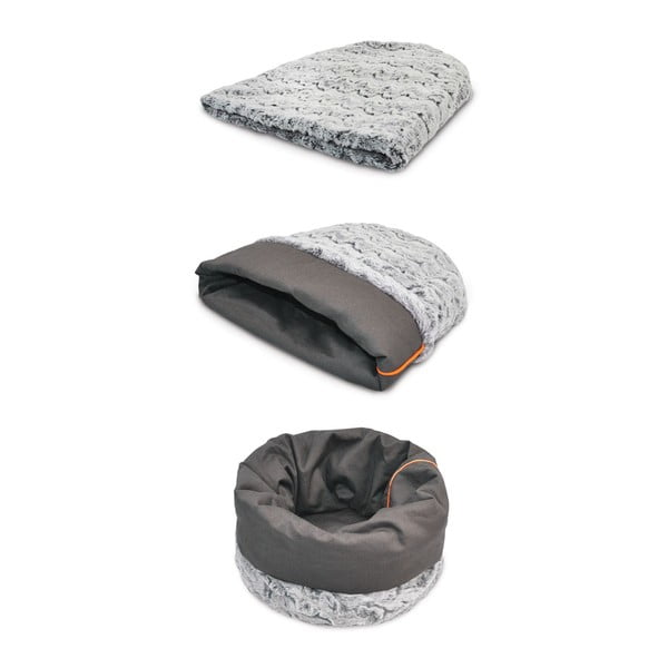 Cuccia grigia per animali domestici ø 33 cm Snuggle Bed 3in1 Husky Grey S – P.L.A.Y.-image-2