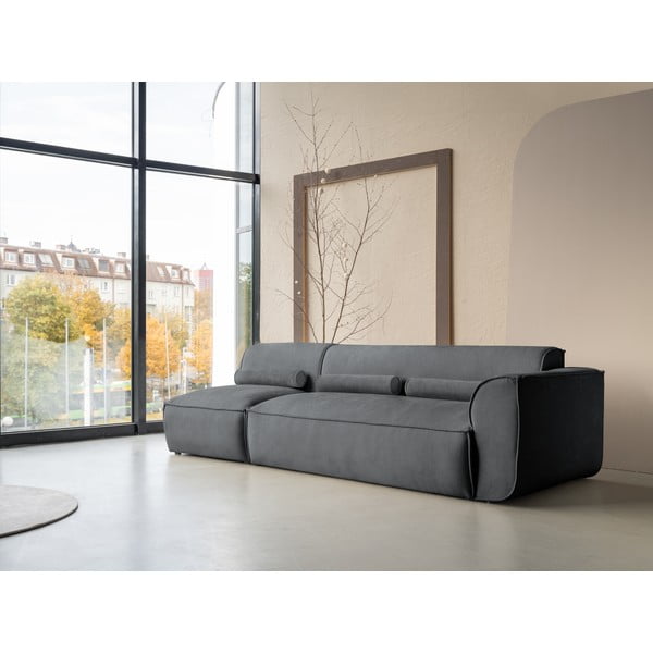 Chaise lounge componibile grigia (con penisola a destra) Flex Felix – Miuform-image-3