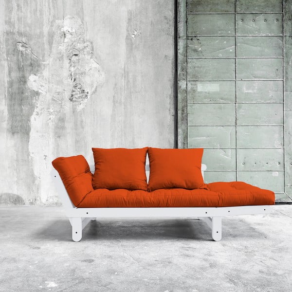 Divano letto Karup Beat Bianco/Arancione - Karup Design