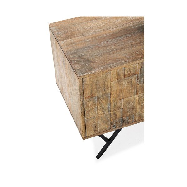 Mobile TV di colore naturale in mango massiccio 175x55x40 cm Priya – MOME-image-2