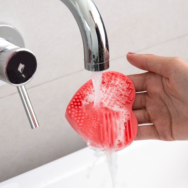 Ruční silikonový čističky na kosmetické štětce InnovaGoods Heart-image-4