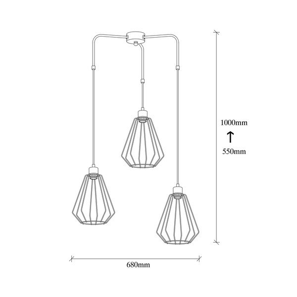 Apparecchio a sospensione in metallo nero Opviq luci Mathaios - Opviq lights-image-2