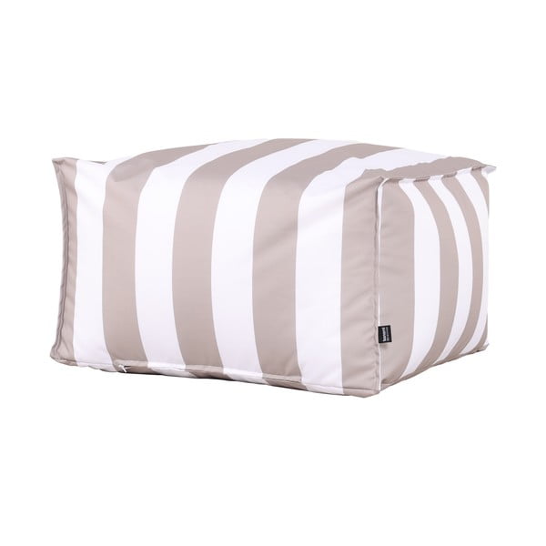 Pouf da giardino bianco e grigio – Bonami Essentials-image-4