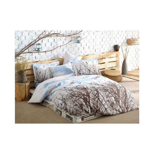Biancheria da letto matrimoniale con lenzuolo Peace, 200x220 cm - Mijolnir