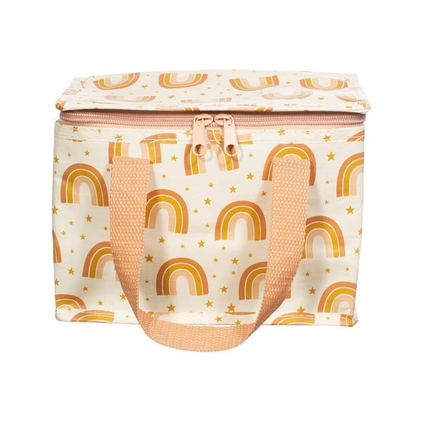 Borsa termica per alimenti arancione e rosa Earth Rainbow - Sass & Belle-image-3