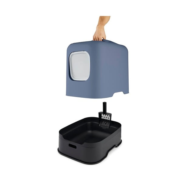 Lettiera per gatti blu scuro 40x51 cm Biala - Rotho-image-2