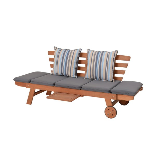 Panca da giardino marrone in legno massiccio Rincon – Garden Pleasure-image-4