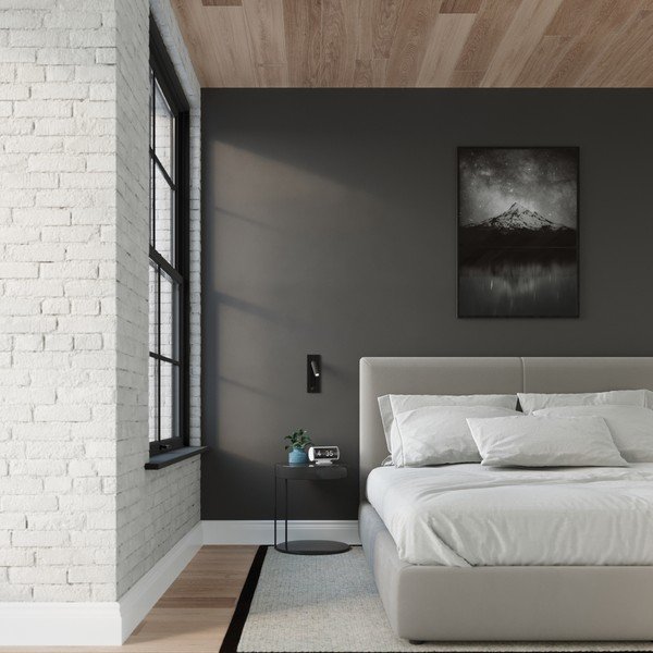 Lampada da parete nera in metallo Chimery – Sollux-image-4