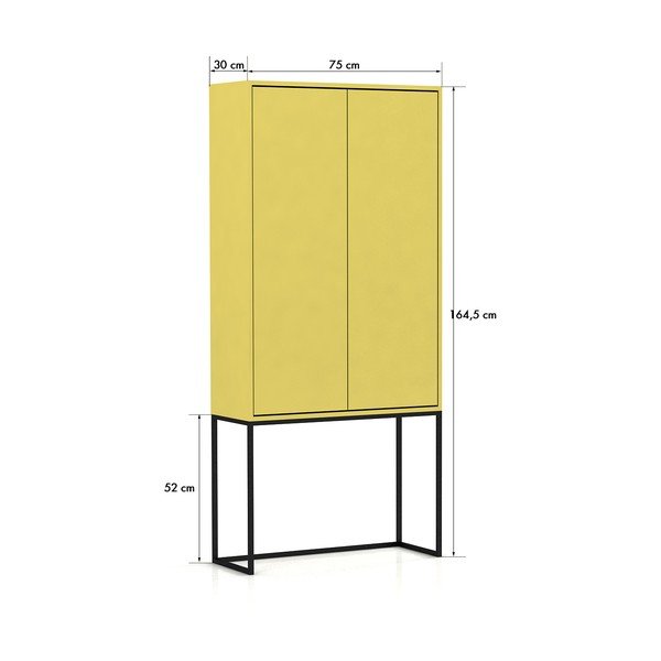 Mobile giallo 75x164,5 cm Lennon - Really Nice Things-image-3